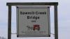 PICTURES/New Brunswick - Covered Bridges/t_Saw Mill Creek Bridge Sign.JPG